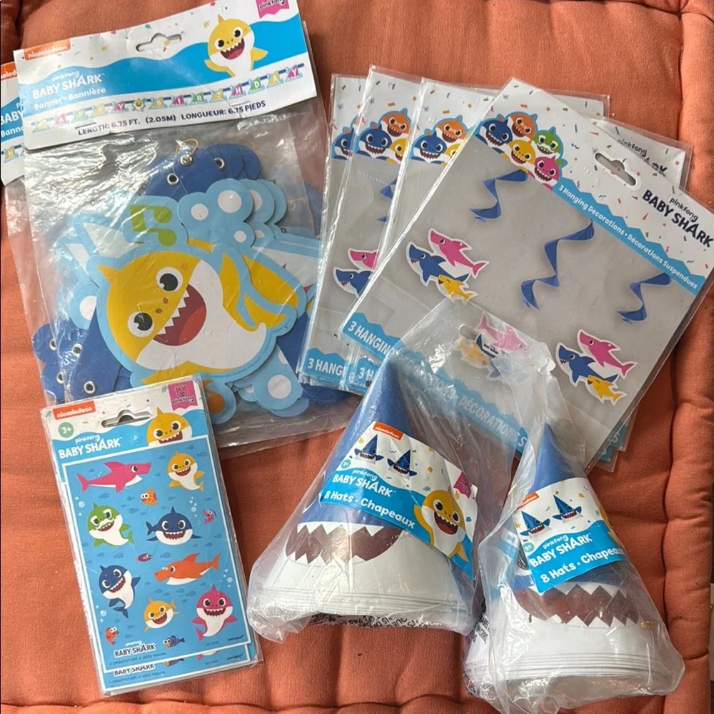 Baby Shark Party Supplies Set